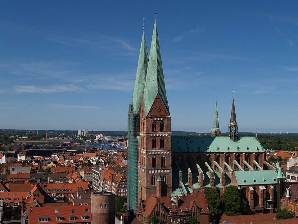 Lübeck: Germany Luebeck overview north