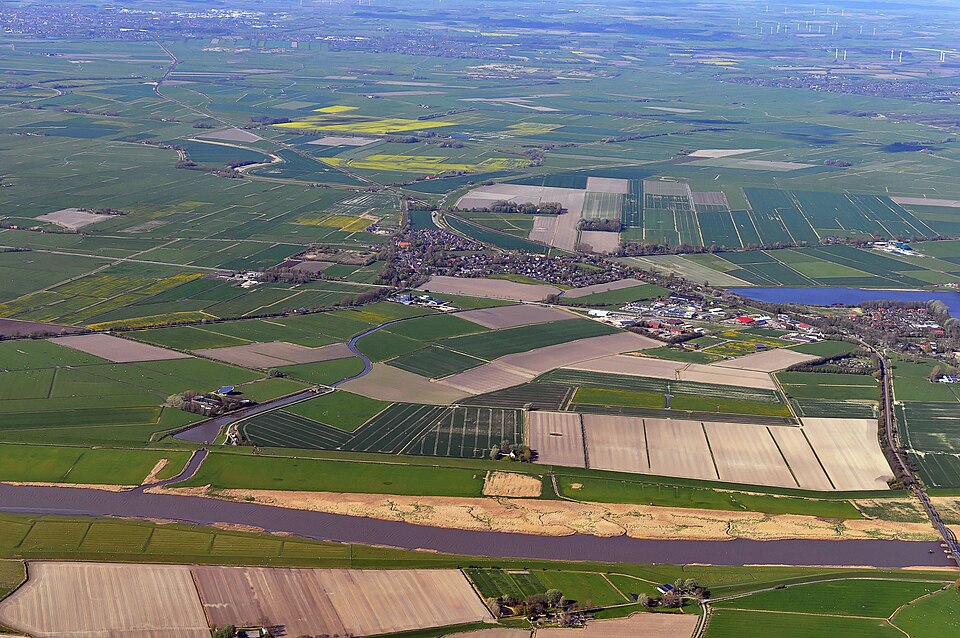Friedrichstadt: Luftaufnahmen Nordseekueste