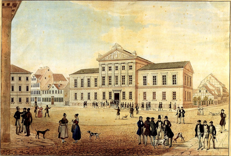 Göttingen: Besemann - Die neue Aula der Universitaet (um