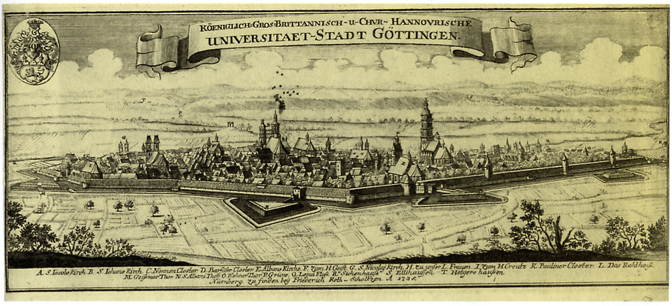 Göttingen: Goettingen - Ansicht von Suedosten