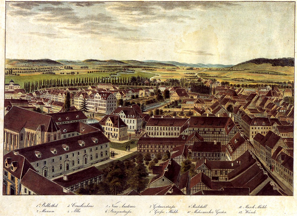 Göttingen: Besemann - Blick auf Goettingen aus der Vogelschau nach Nordwesten (um