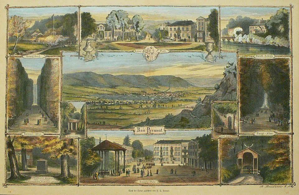 Bad Pyrmont, Souvenirblatt