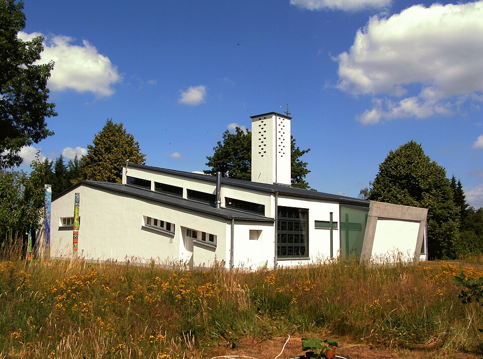 Bleckede, Kath. Kirche, Rückseite