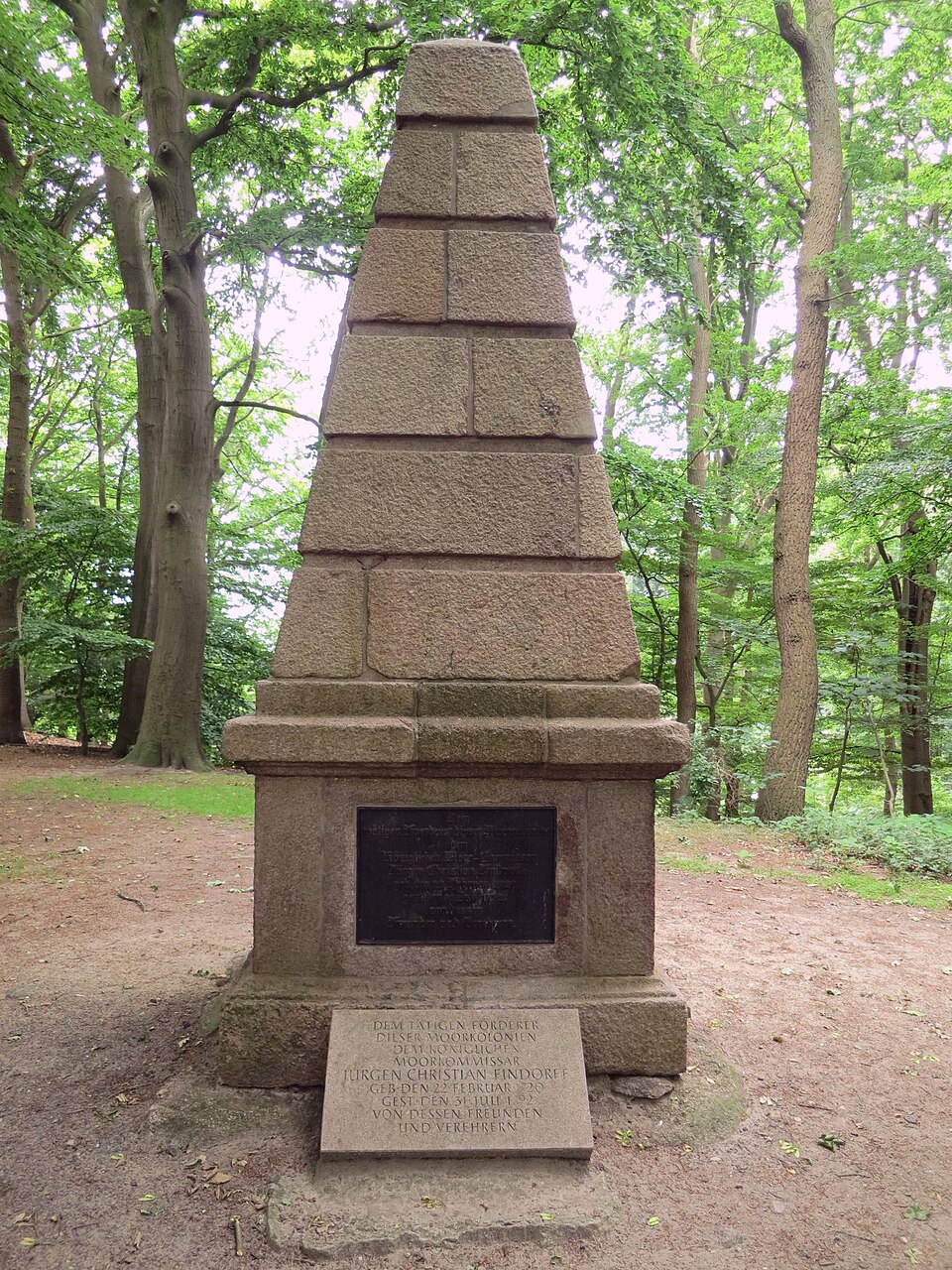 Worpswede Findorff-Denkmal Juli-2015 IMG
