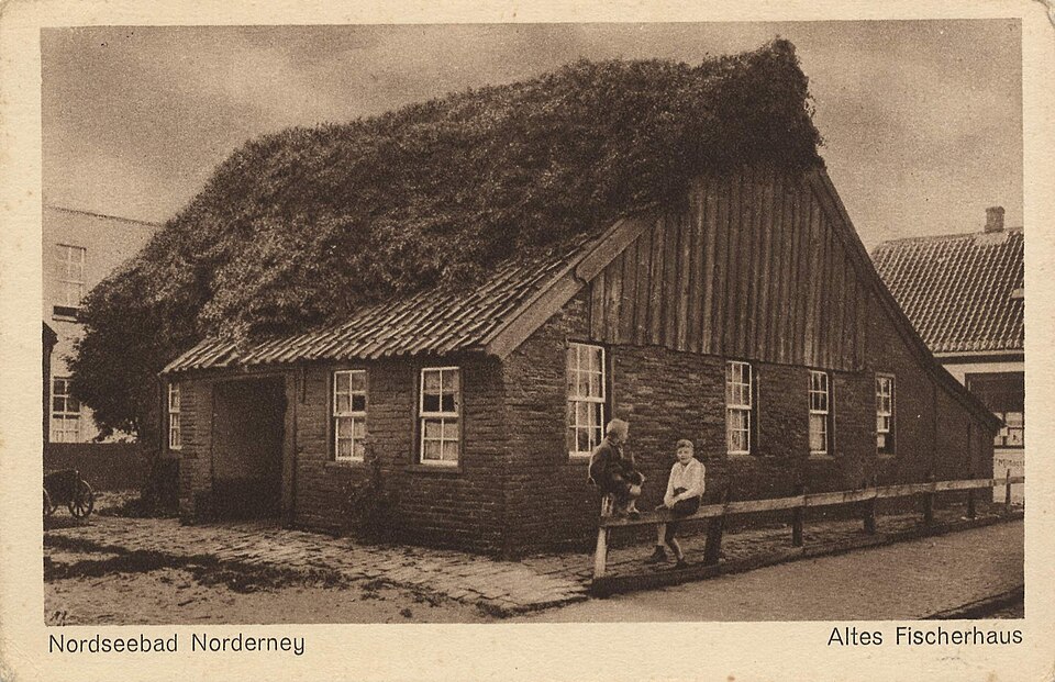 Norderney. Altes Fischerhaus (AK