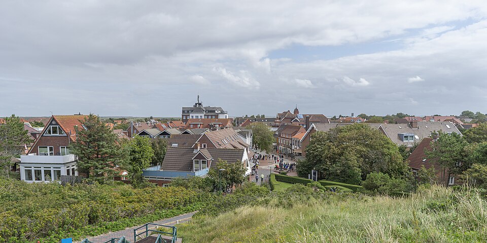 Blick von Plattform des Langeooger Wasserturms