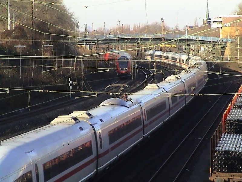 Mülheim an der Ruhr: MH-Bahnstrecke Richtung DU