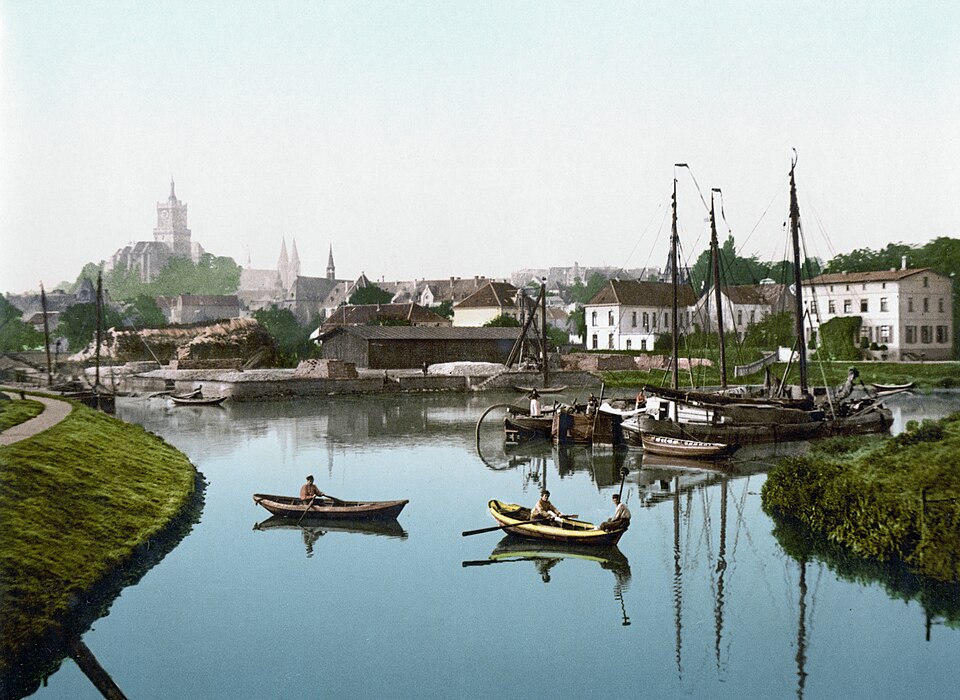 Kleve: Cleve Stadt und Hafen (um