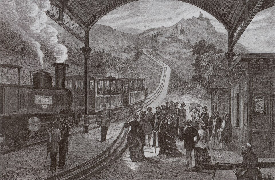 Königswinter: Bahnhof Zahnradbahn Koenigswinter
