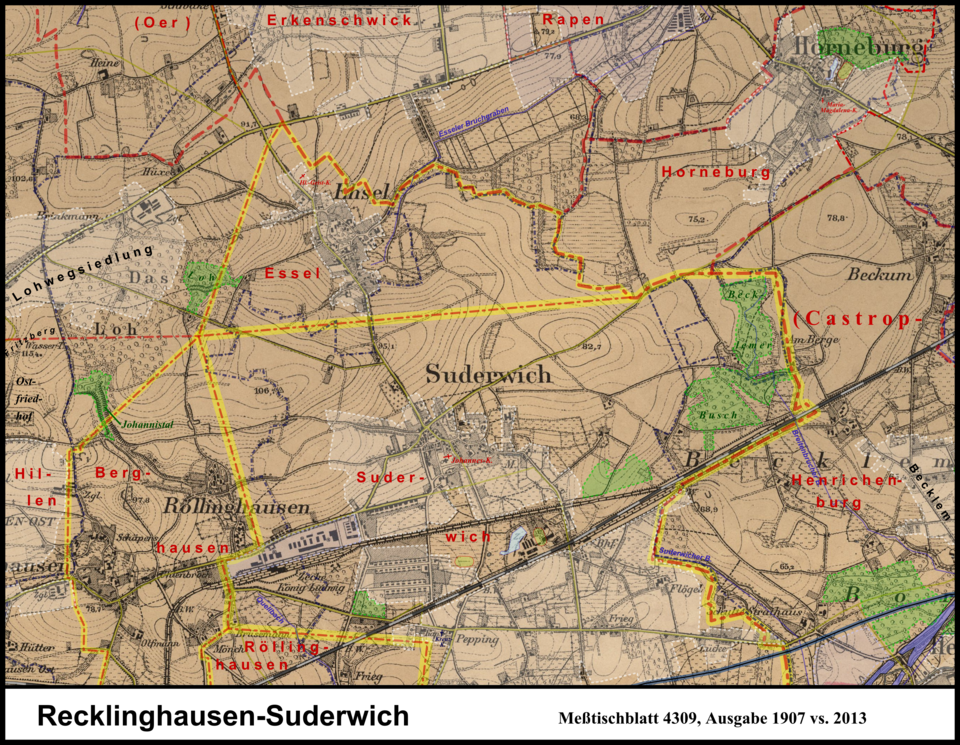 Messtischblatt 25 Recklinghausen-Suderwich
