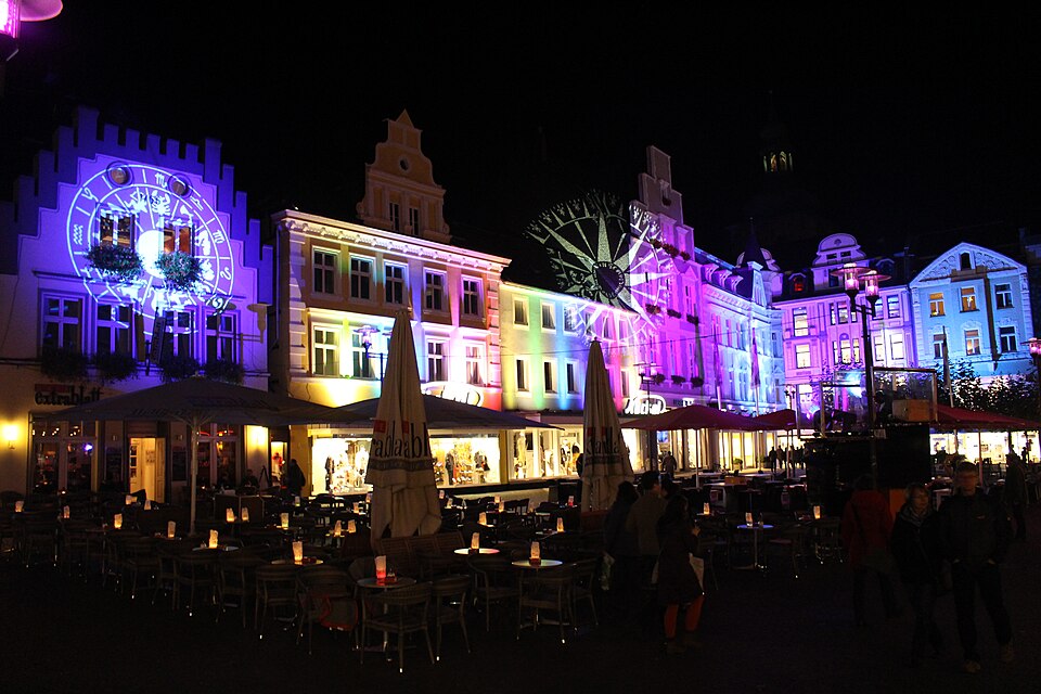 Recklinghausen: Markt Abend