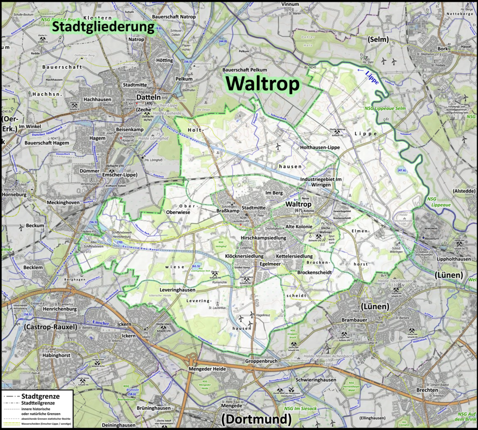 Waltrop Gliederung