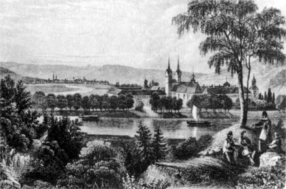 Schloß Corvey und Höxter um