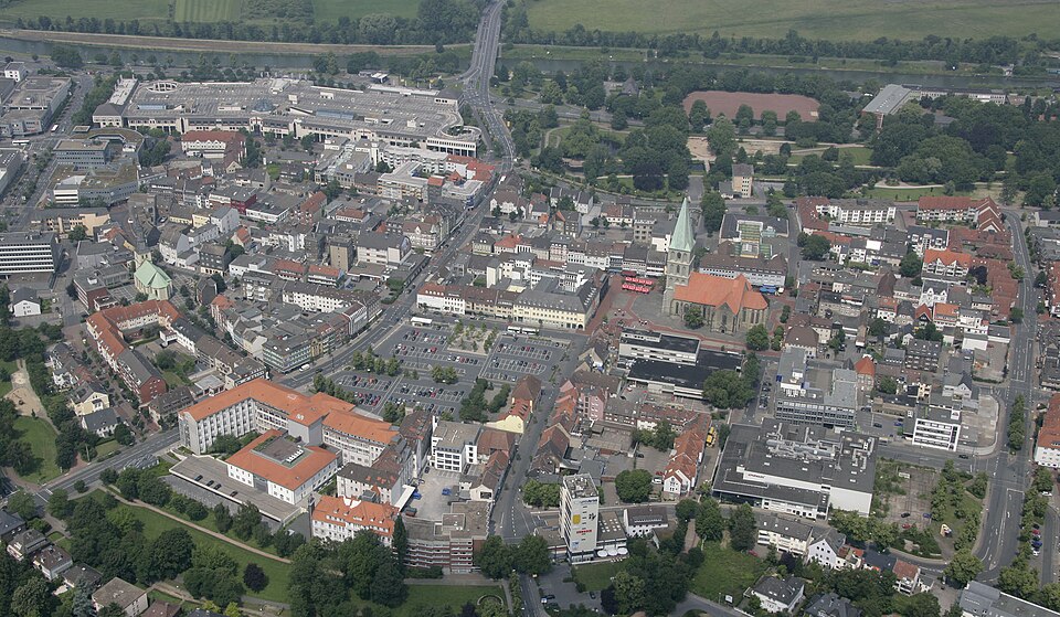 Hamm Luftbild Innenstadt