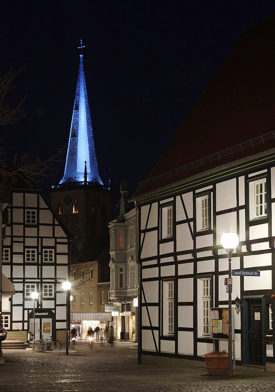 Stadtkirche Unna Nachtbeleuchtung IMGP2569