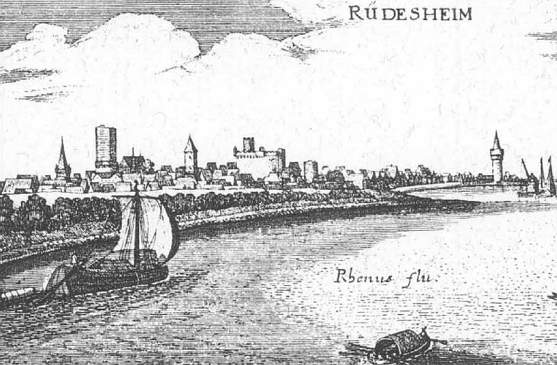 Rüdesheim am Rhein: Rüdesheim Rhein De Merian Hassiae