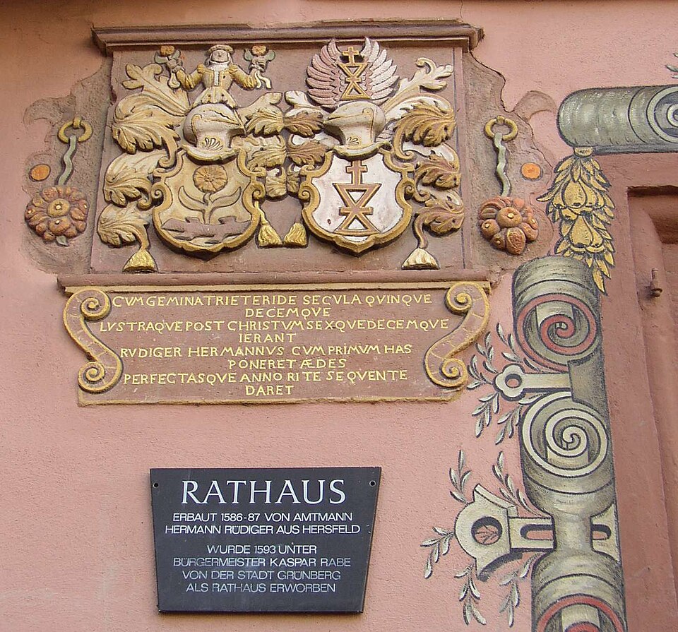 Grünberg (Hessen): Gruenberg town hall detail