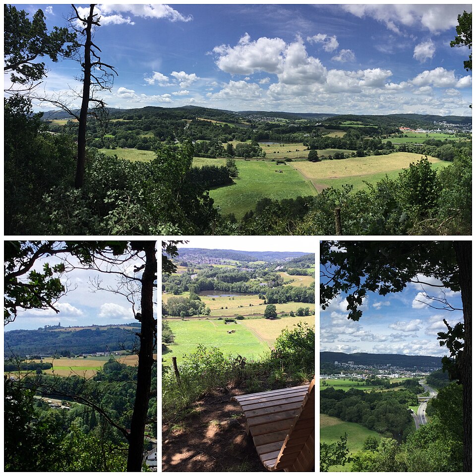 Herborn: Blick Dilltal und Westerwald