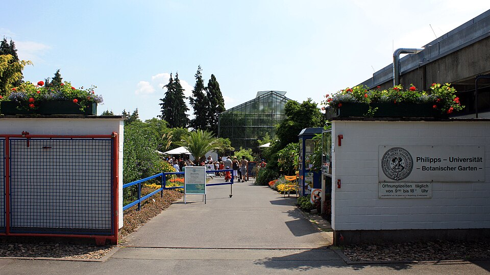 Botanischer Garten Marburg Eingang