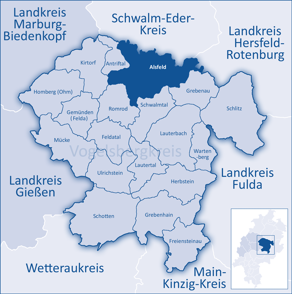 Alsfeld: Mittelhessen Vogelsberg Als