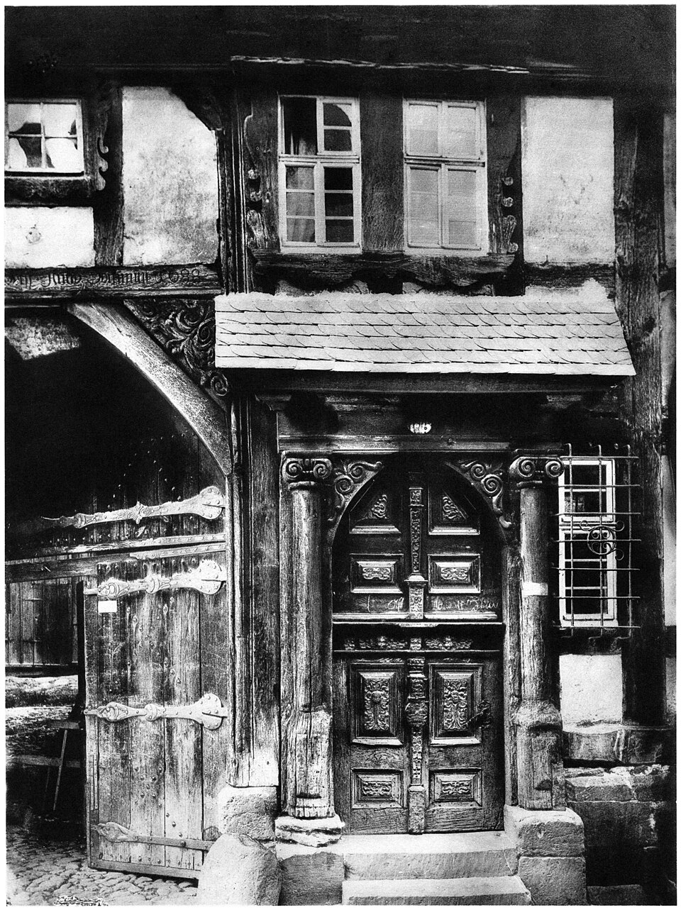 Ludwig Bickell-Hessische Holzbauten-Heft 01-1887-015-Alsfeld Sackgasse am Markt