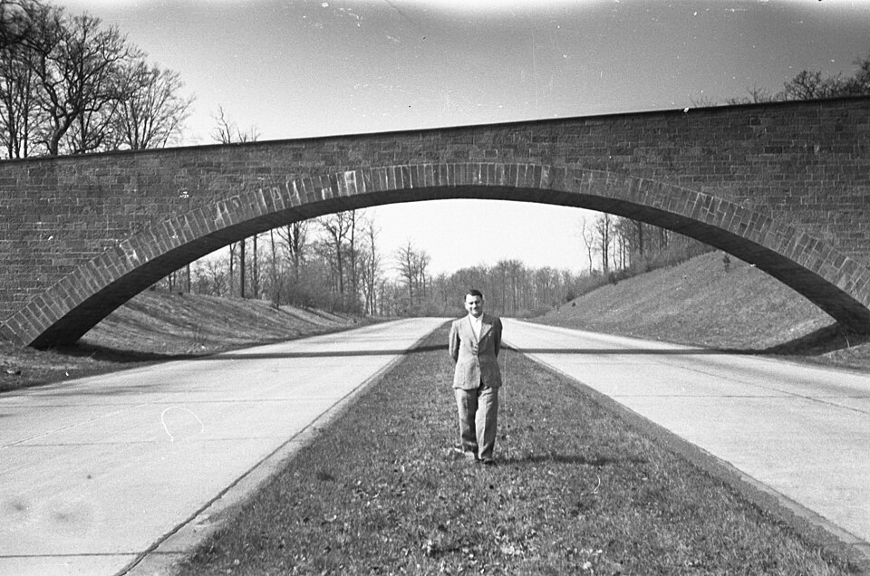 Alsfeld: 1949 02 Agfa Neg 08 Eifa Autobahnbrücke