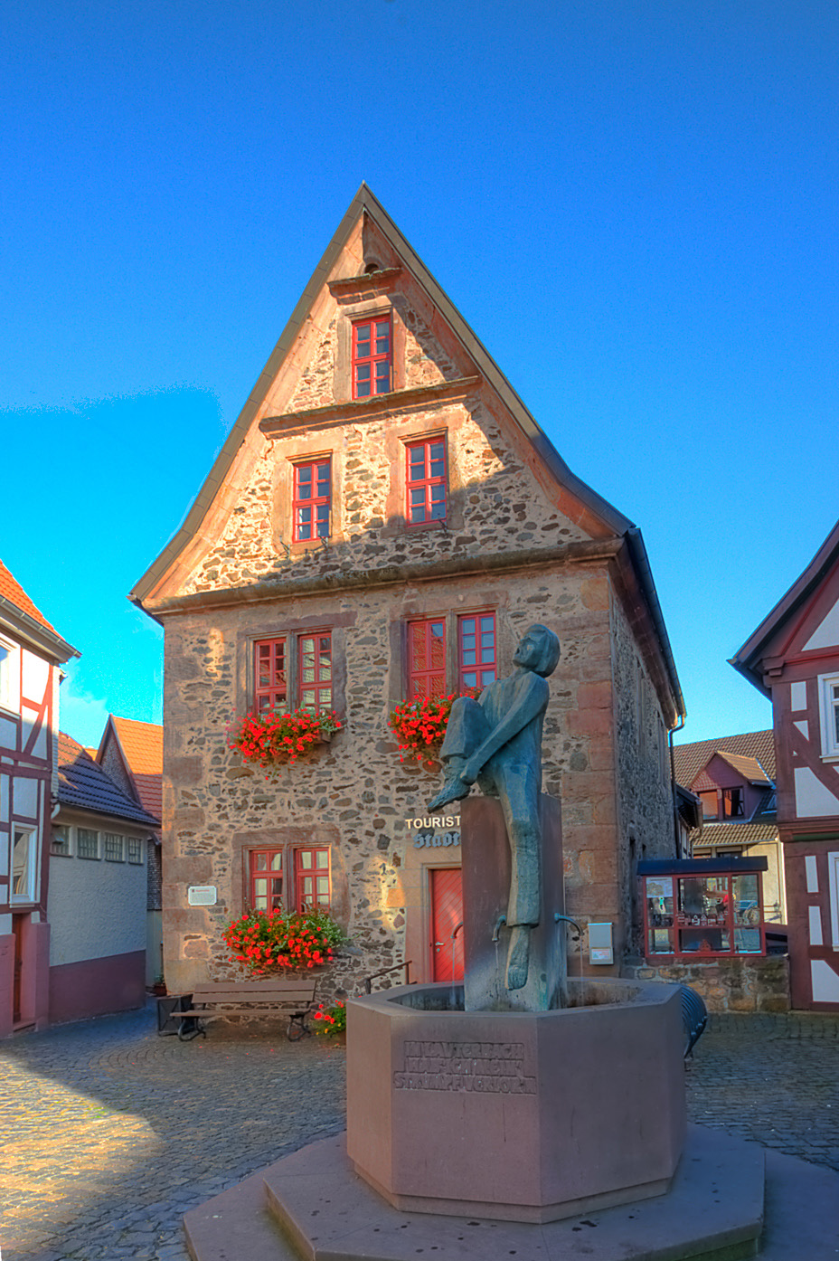 Lauterbach (Hessen) - Stadtmühle Strumpfdenkmal