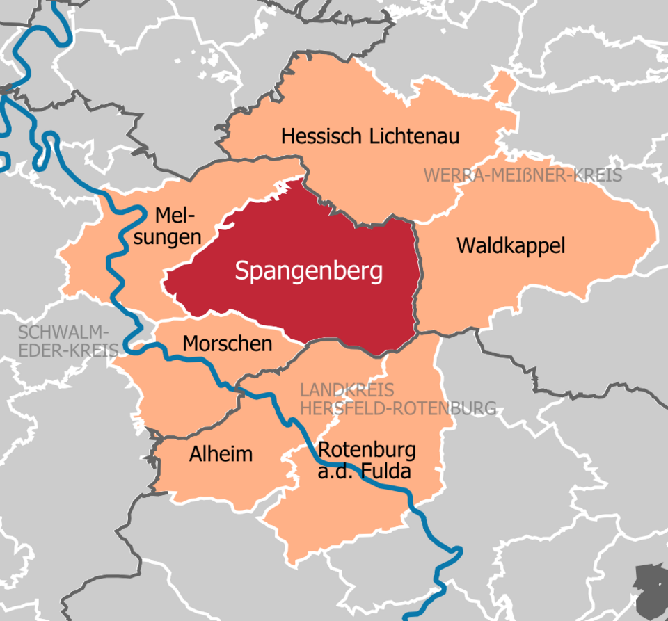 Spangenberg Nachbargemeinden