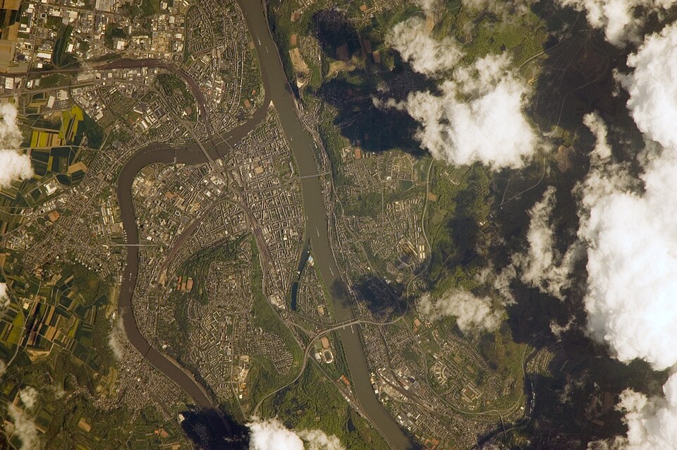ISS view Koblenz