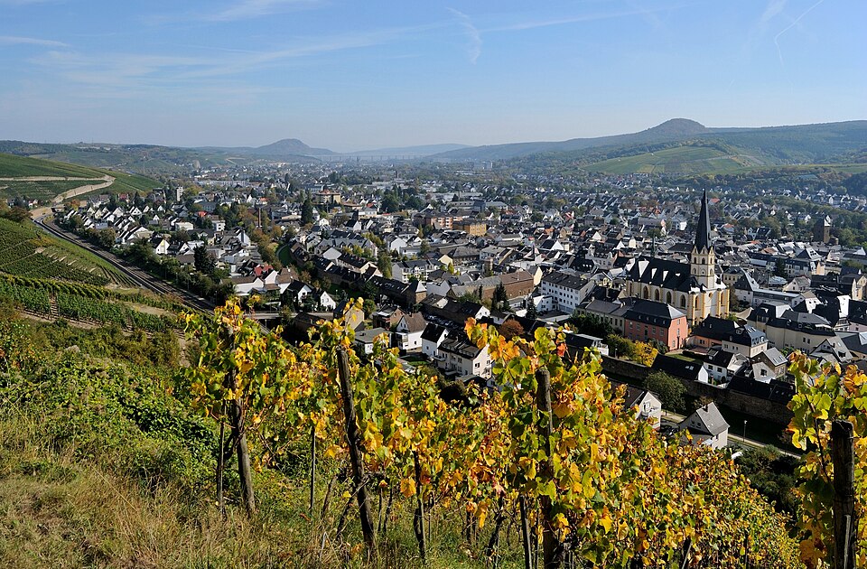 Bad Neuenahr-Ahrweiler: Ahrweiler, Rotweinwanderweg-Blick,