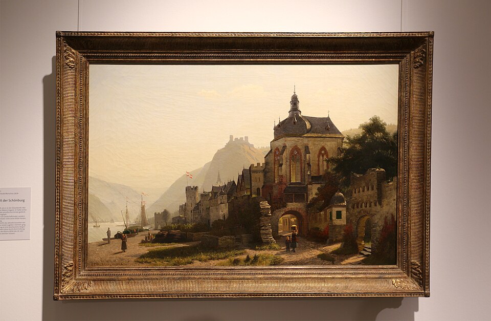 Christian Eduard Böttcher - Oberwesel mit Schönburg