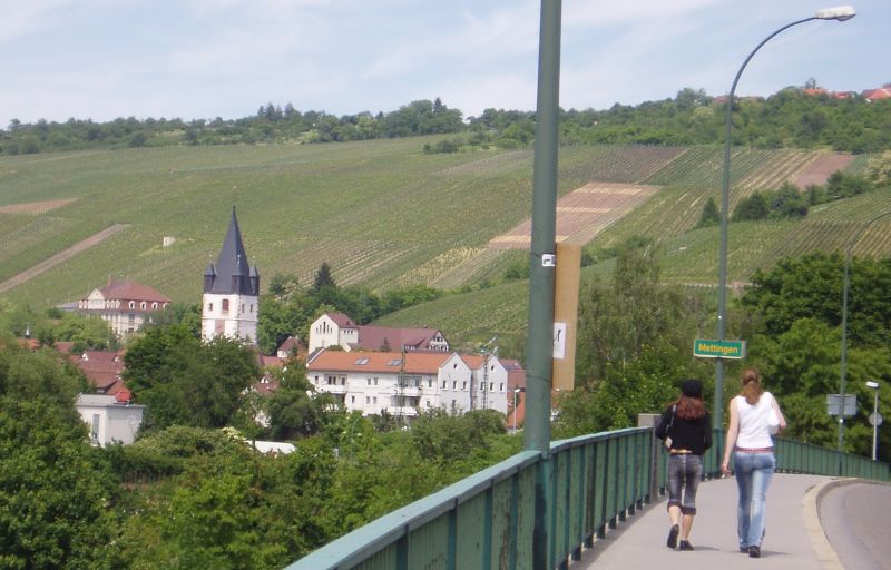 Esslingen am Neckar Mettingen Blick von Bruecke