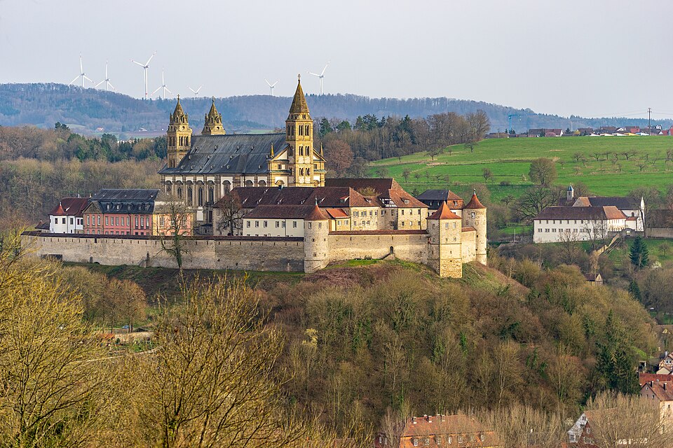 Schwäbisch Hall - Comburg - Ansicht von der Limpurg