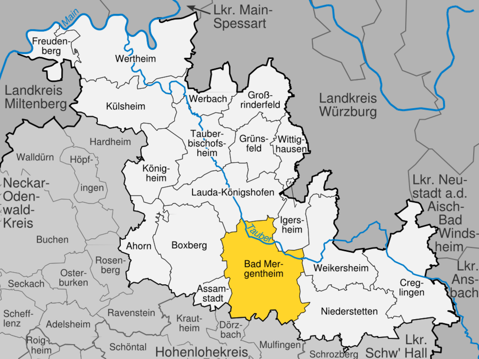 Bad Mergentheim im Main-Tauber-Kreis