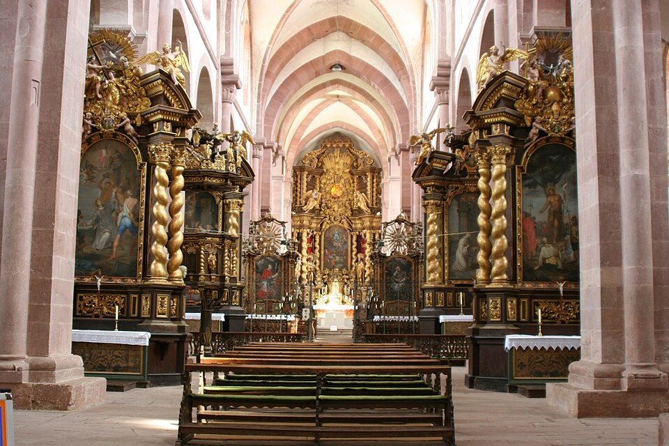 Wertheim: Kloster Bronnbach Kirche Innenraum