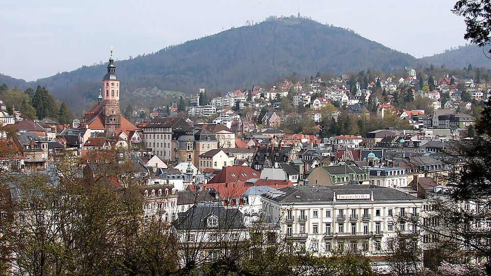 Baden-Baden: Baden Baden Panorama Kurpark