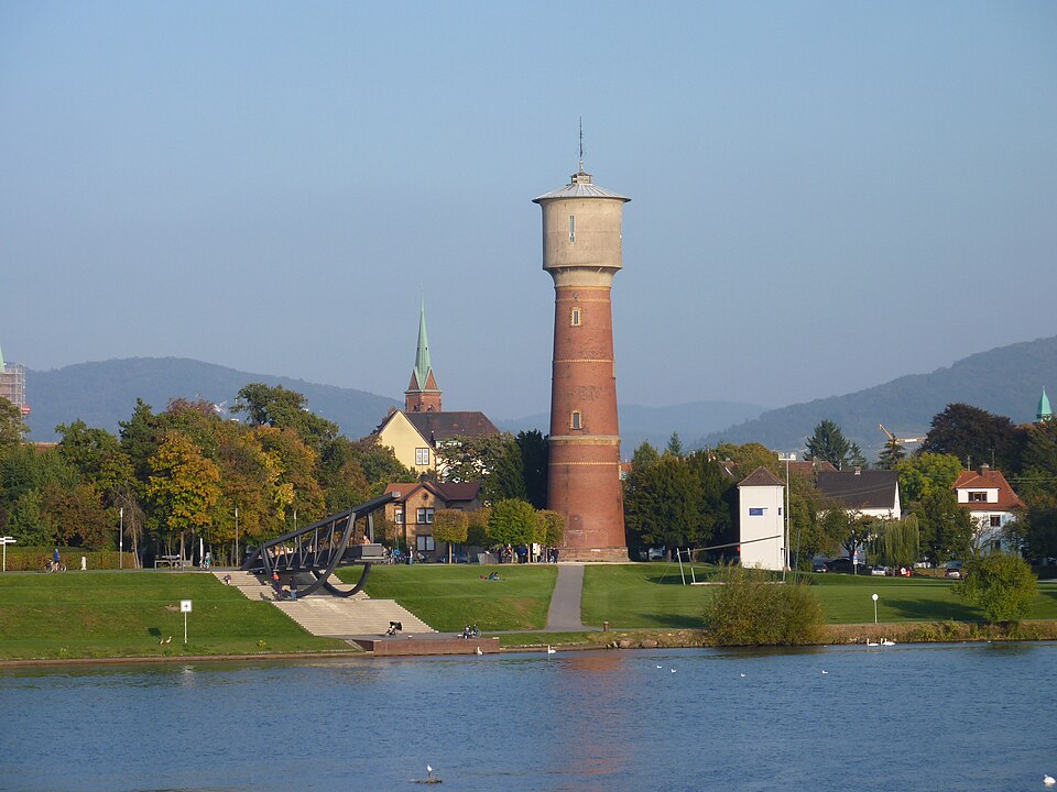 Ladenburg Wasserturm Neckar