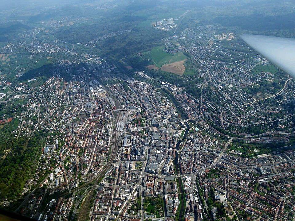 Luftbild von Pforzheim