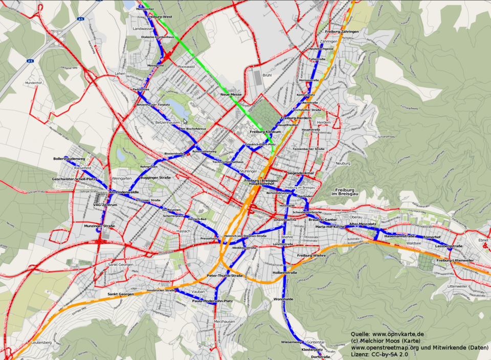 Freiburg im Breisgau: Freiburg-nahverkehr