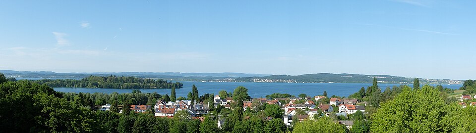 Bodensee Panorama Blick Uni Konstanz