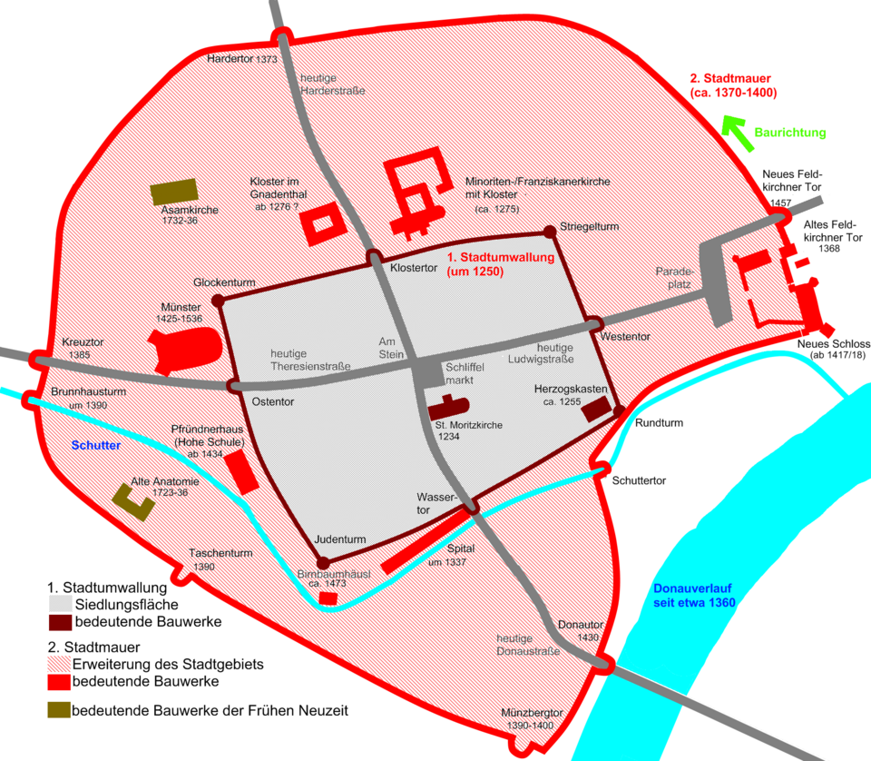 Grafik Ingolstadt Mittelalter