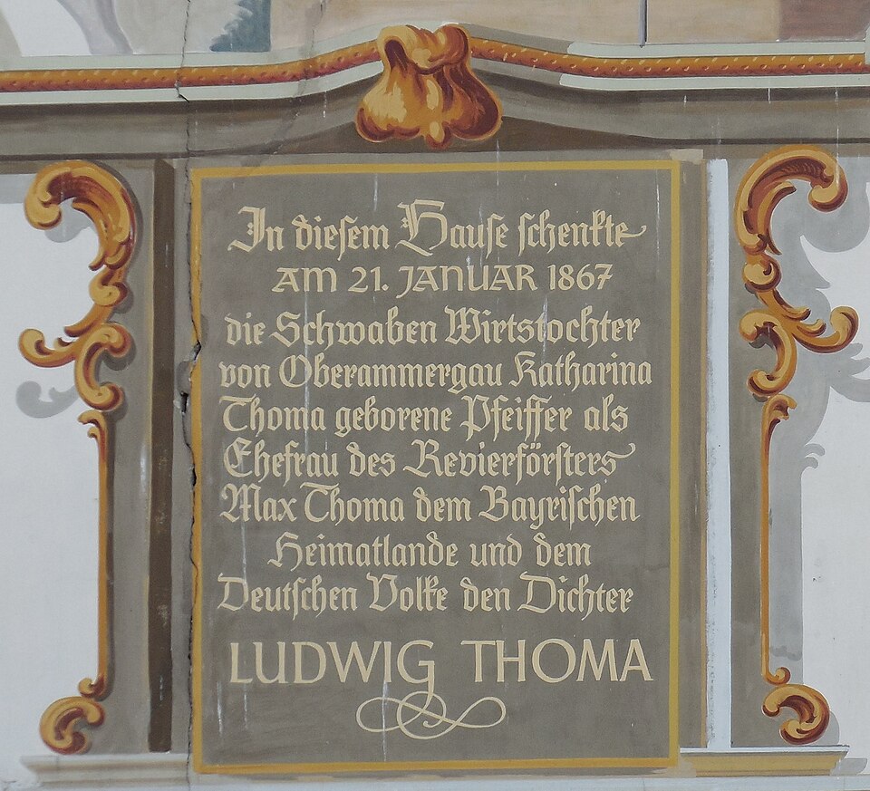 Oberammergau, Geburtshaus von Ludwig Thoma