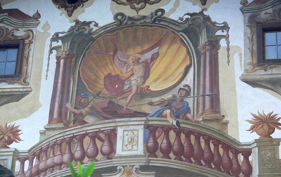 Oberammergau Pilatushaus Auferstehung
