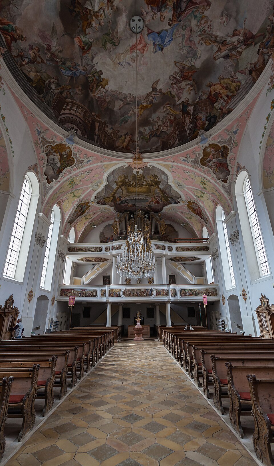 Iglesia de San Pedro y Pablo, Oberammergau, Baviera, Alemania,