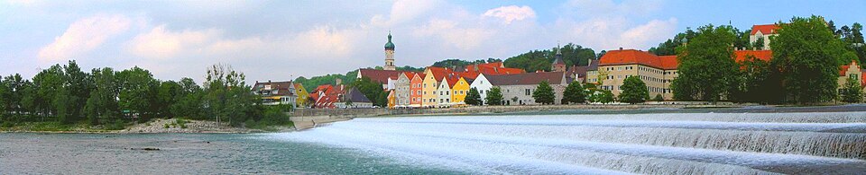 Landsberg am Lech: Lechwehr panorama2