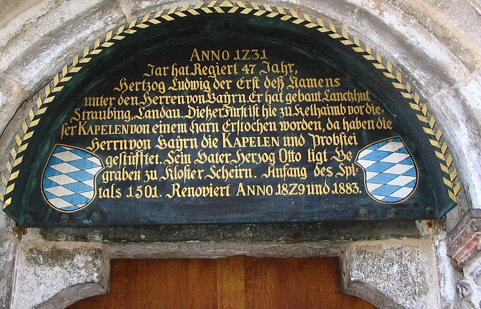 Ludwig d Kelheimer Tympanon Ottokapelle Kelheim Niederbayern