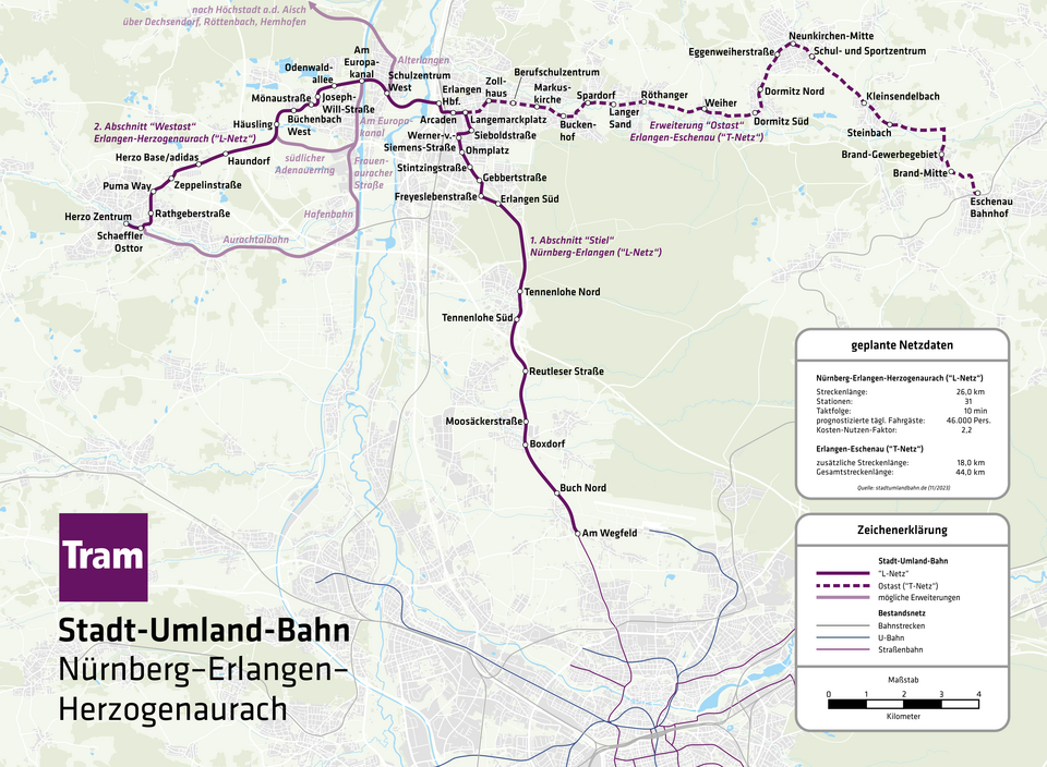 Erlangen: StUB-Netz 11