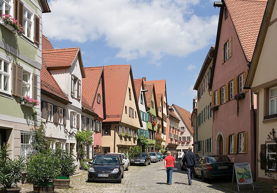 Dinkelsbühl: Dinkelsbuehl-Elsasser Gasse-Ost