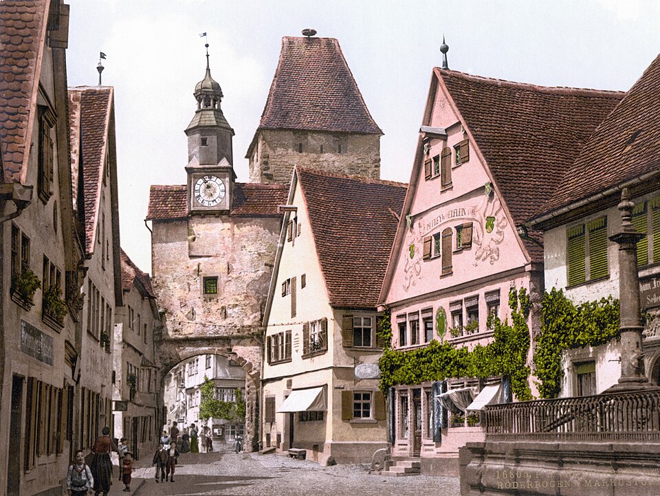 Rothenburg ob der Tauber: Roderbogen Markustor Rothenburg