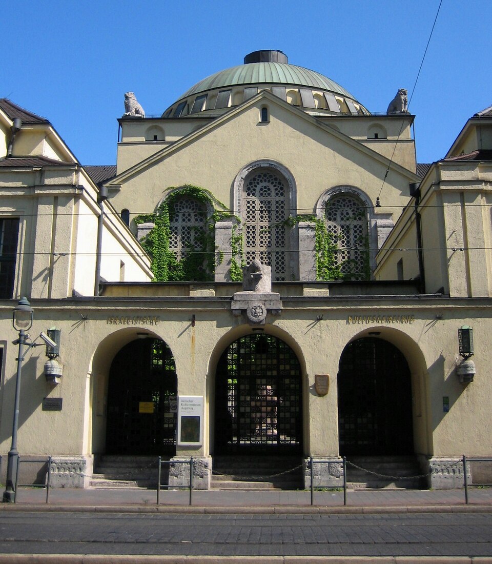 Augsburg Synagoge Eingang